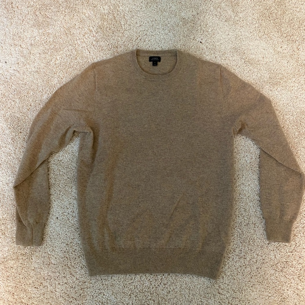 J.Crew Cashmere Sweater M in Beige